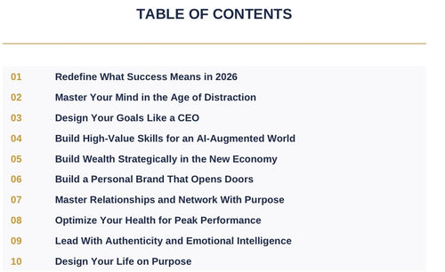 The success blueprint in 2026 E-Book